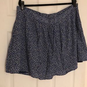 Blue print skirt